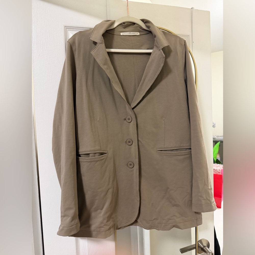 Peruvian Connection Avery Blazer Olive Green *please read* - Picture 2 of 12